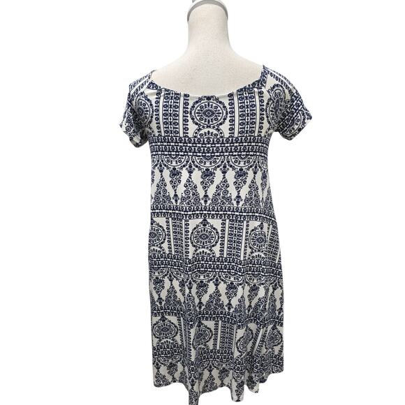 Ava Sky Blue and White Dress - Picture 4 of 4